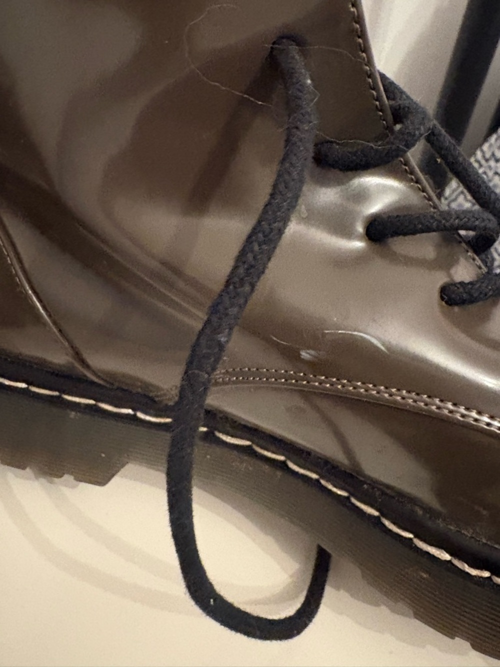 Zara Olive Green Lace-Up Ankle Boots - Picture 3 of 7